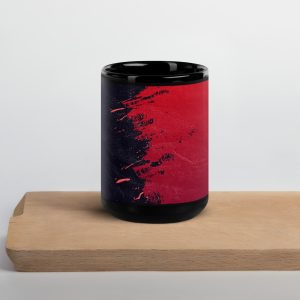 Black & Red Glossy Mug