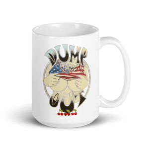 Drop'em out White glossy mug