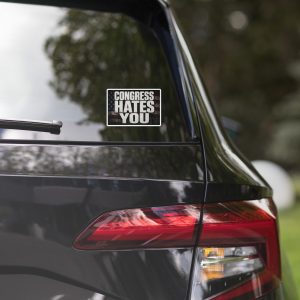 Congress Hates You Bubble-free stickers